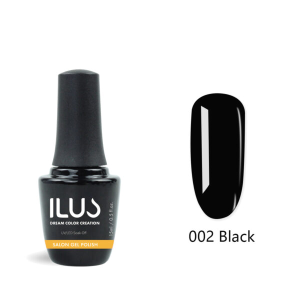 Gel Polish Black 15ml