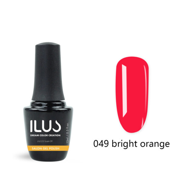 Gel Polish Bright Orange 15ml