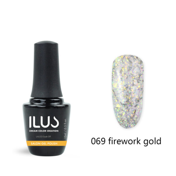 Gel Polish Firework Gold 15ml