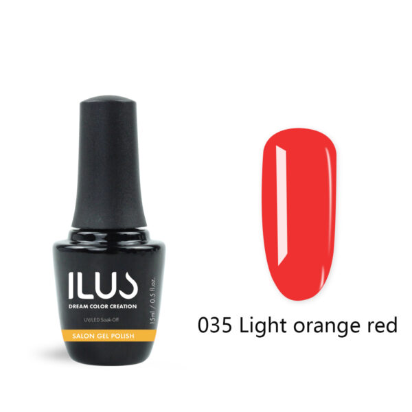 Gel Polish Light Orange Red 15ml