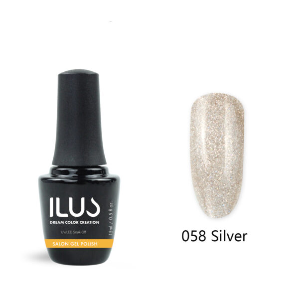 Gel Polish Silver 15ml