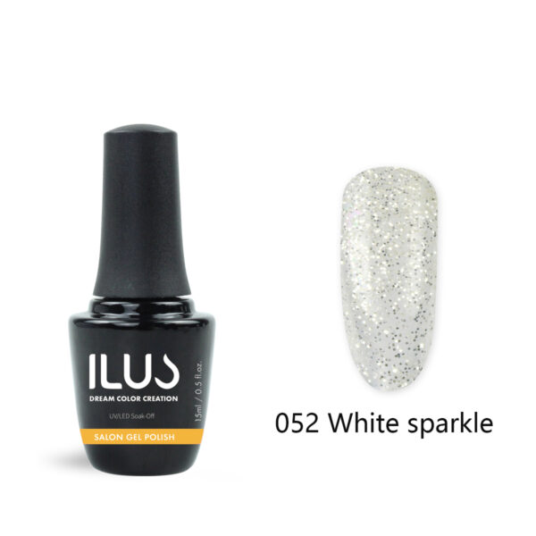 Gel Polish White Sparkle 15ml