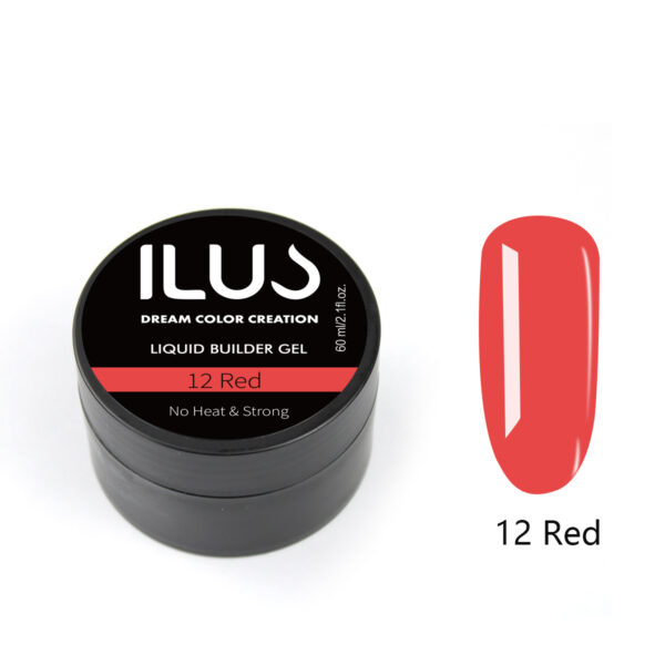 Liquid Builder Gel Red 60ml