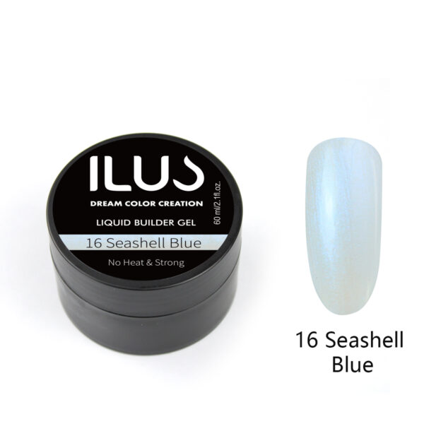 Liquid Builder Gel Seashell Blue 60ml